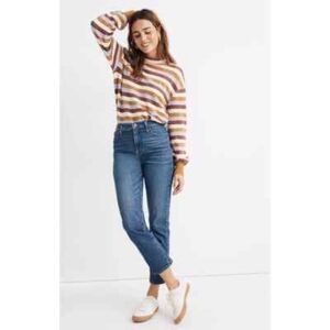 Madewell Classic Straight Jean Medium Wash Denim Size 26P Petite